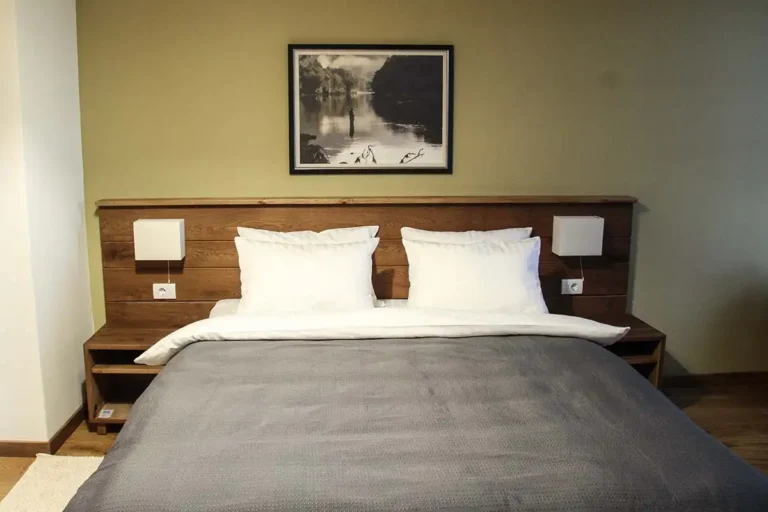 Modern interior of the Deluxe Room at Villa Panuka